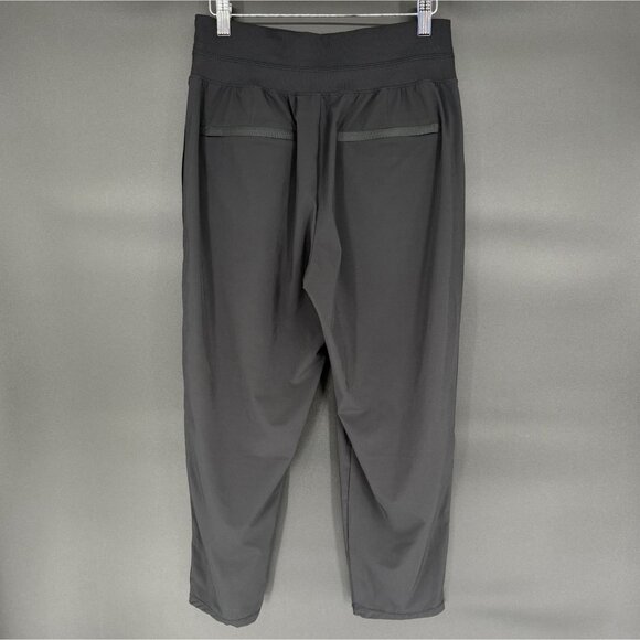 Athleta Women's Nolita Slim Tapered Crop Pants 12 Black UPF 50+ Featherweight - Picture 2 of 12